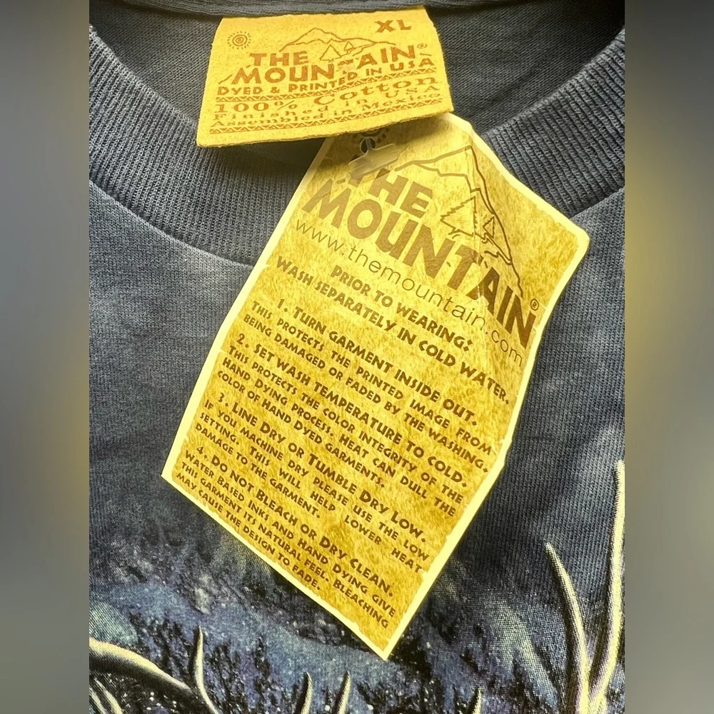 The Mountain Blue Tie‎ Dye, T-Shirt, Men’s XLarge - Picture 4 of 6